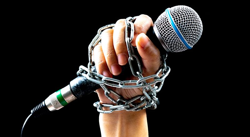 Censura en la libertad de prensa.
