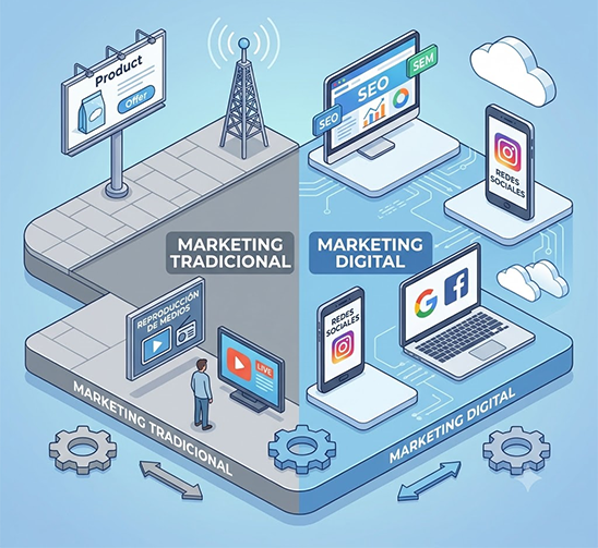 Evolución del Marketing Tradicional al Digital