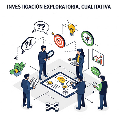 Investigación exploratoria, cualitativa.