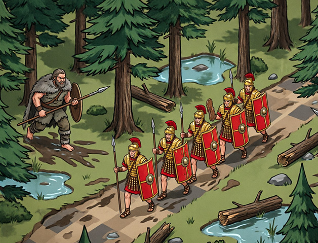 La Batalla de Teutoburgo